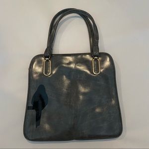 Ladies Vintage Kent leather handbag clutch‎ purse black bag